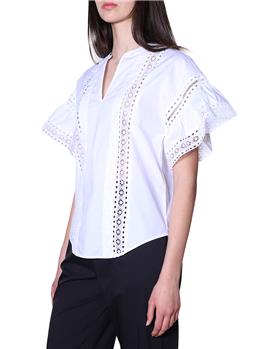 Blusa twin set classica BIANCO OTTICO P1 - gallery 3