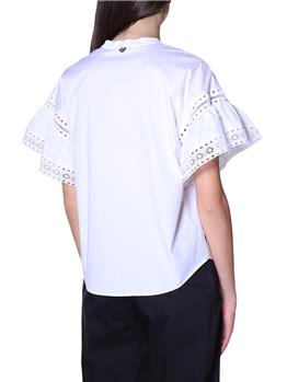 Blusa twin set classica BIANCO OTTICO P1 - gallery 4