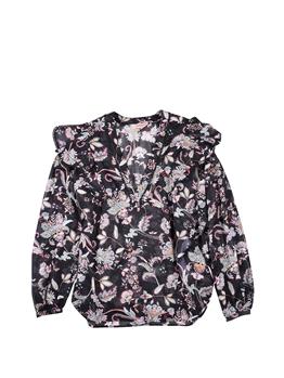 Blusa twin set floreale NERO - gallery 2