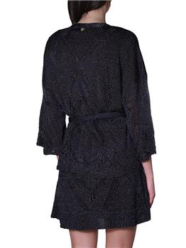 Cardigan twin set lurex NERO - gallery 4