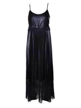 Abito twin set ecopelle NERO