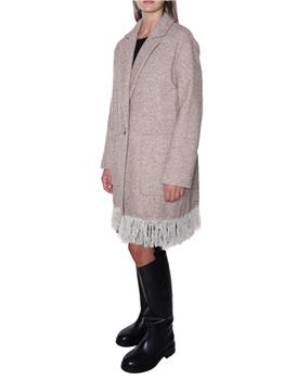 Cappotto twin seta spina pesce RUM NEVE - gallery 3