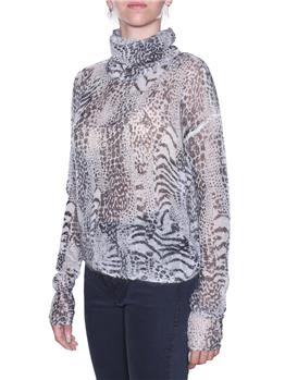 Maglia twin set dolce vita ST ANIMALIER PATCH - gallery 3