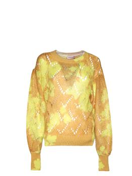 Maglia twin set ST BIG FLOWER ZAFFERANO