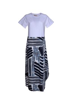 Abito twinset RIGHE OTTICO