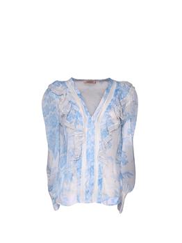 Blusa twinset FIORE NEVE AZZURRO