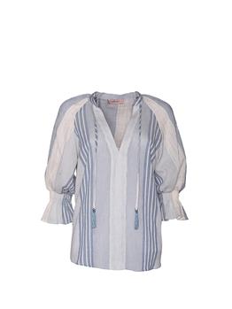 Blusa garza twinset RIGA NEVE AZZURRO - gallery 2