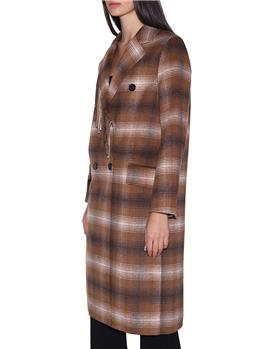 Cappotto check twin set CAMMELLO NEVE - gallery 3