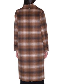 Cappotto check twin set CAMMELLO NEVE - gallery 4