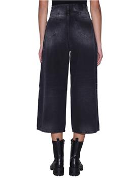 Wide leg denim twin set NERO - gallery 4