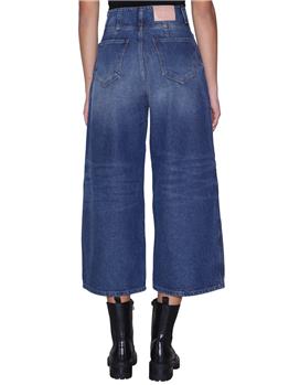 Wide leg denim twin set BLEU - gallery 4