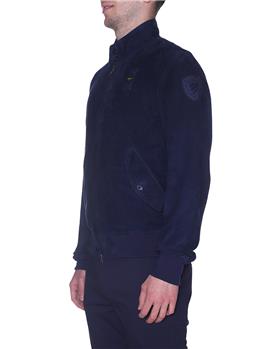 Bomber pelle vintage blauer BLU - gallery 3