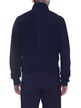 Bomber pelle vintage blauer BLU - gallery 4