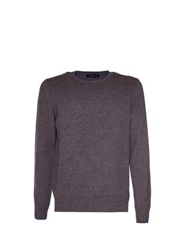 Maglia golf giro collo MARRONE MELANGE