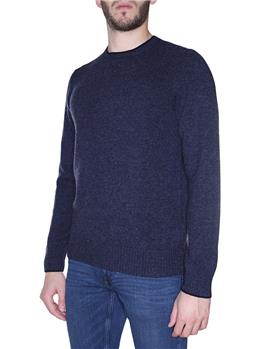 Maglia golf giro collo BLU MELANGE
