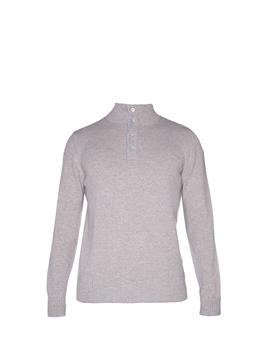 Maglia golf lupetto bottoni BEIGE