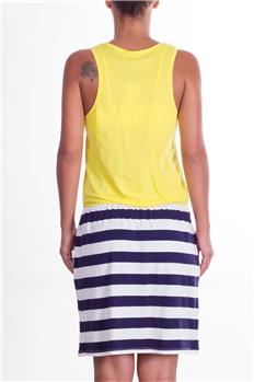 Abito petit bateau con tasca BLU E GIALLO - gallery 4