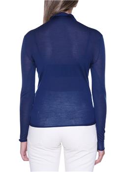 Maglia collo alto aspesi BLU - gallery 4