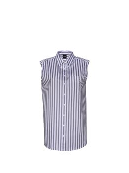 Camicia donna aspesi RIGA BIANCA GRIGIA