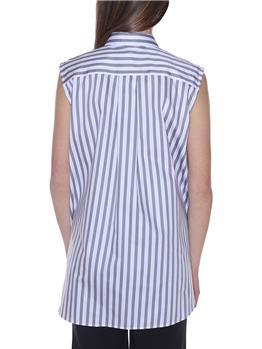 Camicia donna aspesi RIGA BIANCA GRIGIA - gallery 4