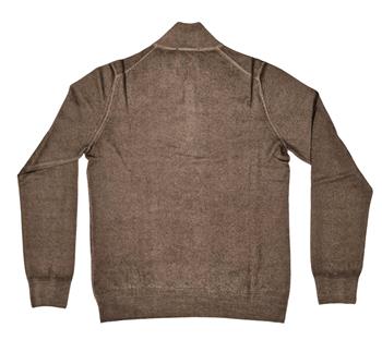Maglia golf lupetto lana MARRONE MELANGE W3
