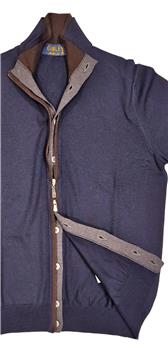 Cardigan golf by monanelli BLU - gallery 2