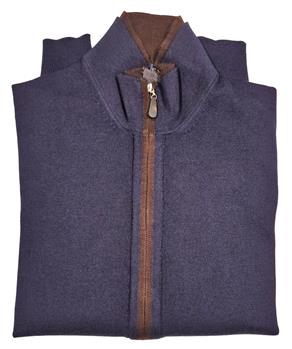 Cardigan golf by monanelli BLU - gallery 3