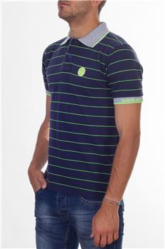 Polo gold rigata BLU E VERDE