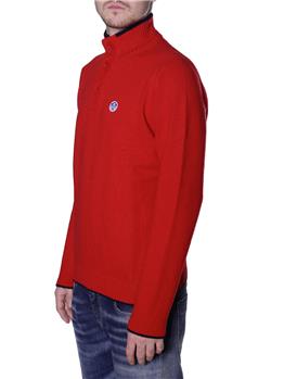 Maglia con bottoni north sails POMPEIAN RED
