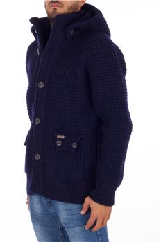 Maglia bark uomo con cappuccio BLU - gallery 2