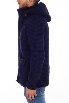 Maglia bark uomo con cappuccio BLU - gallery 3