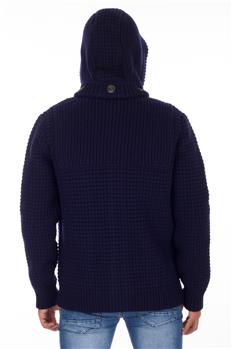 Maglia bark uomo con cappuccio BLU - gallery 4