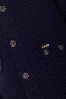 Maglia bark uomo con cappuccio BLU - gallery 5