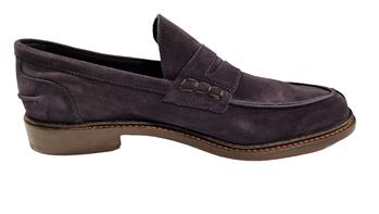 Tricker's adam castorino suede NAVY BLUE