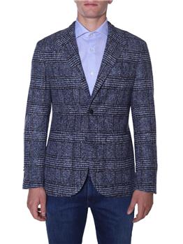 Giacca golf by montanelli MARRONE CELESTE BIANCO