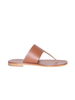 Infradito mule flat liviana c CUOIO - gallery 2