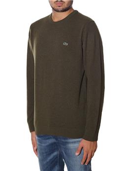 Maglia lacoste uomo giro collo VERDE MILITARE Y9