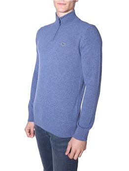 Maglia 1/2 zip lacoste uomo CELESTE MELANGE - gallery 3