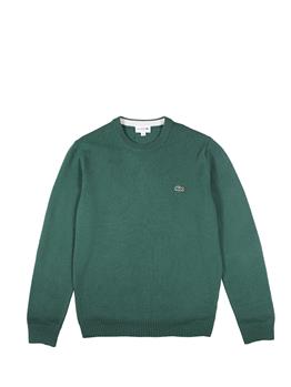 Maglia lacoste giro collo VERDE I0 - gallery 2