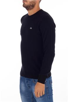 Maglia lacoste uomo giro collo NERO
