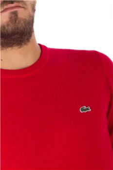 Maglia lacoste uomo giro collo ROSSO - gallery 5