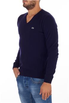 Maglia lacoste scollo v uomo BLU - gallery 2