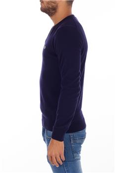 Maglia lacoste scollo v uomo BLU - gallery 3