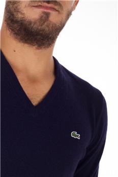 Maglia lacoste scollo v uomo BLU - gallery 5