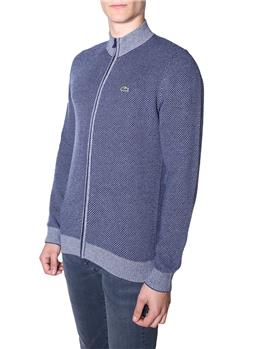 Maglia lacoste full zip uomo BIANCO E BLU - gallery 3