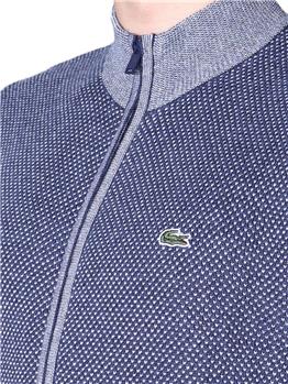 Maglia lacoste full zip uomo BIANCO E BLU - gallery 5