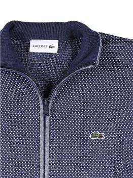 Maglia lacoste full zip uomo BIANCO E BLU - gallery 6