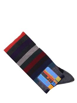 Calza gallo uomo lunga riga PIRITE/BLU
