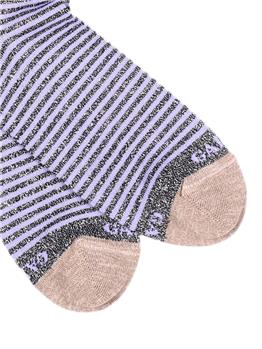 Calza gallo donna dighe lurex NERO