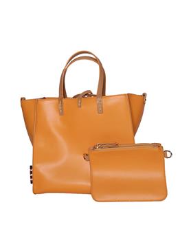 Borsa felicia media manila g ARANCIO - gallery 2